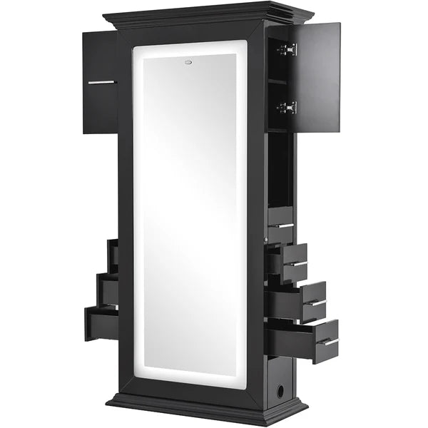 Adonis Double LED Lighted Salon Station