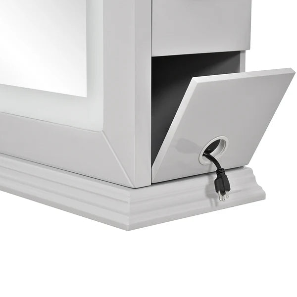 Adonis Single LED Lighted Salon Styling Station