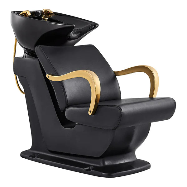 Beckman Gold Shampoo Chair with Adjustable Seat