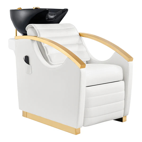 Bella V Gold Reclining Salon Shampoo Massage Chairs