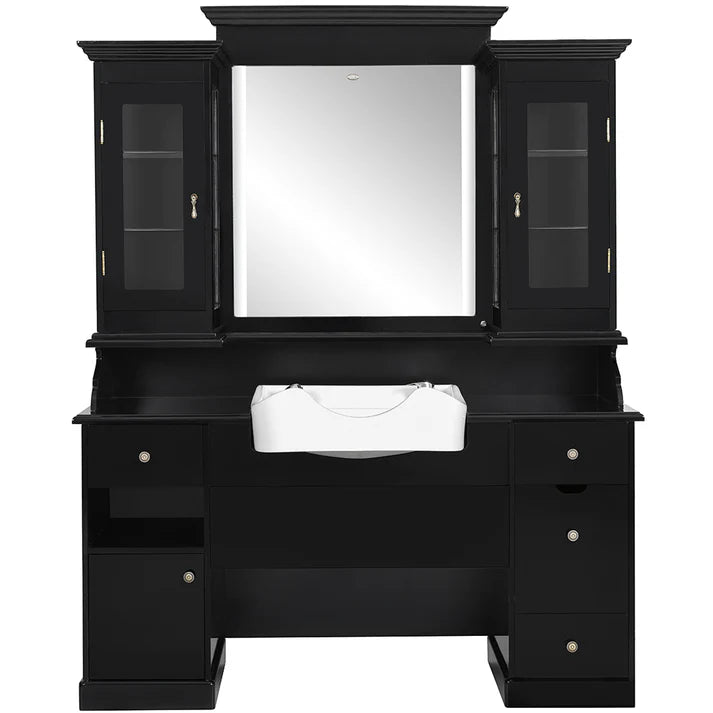 Mohegan LED Barber Front Wash Station