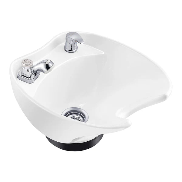 Ceramic Salon Shampoo Bowl Sink - Vacuum Breaker