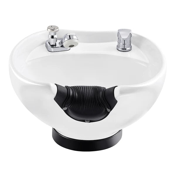 Ceramic Salon Shampoo Bowl Sink - Vacuum Breaker