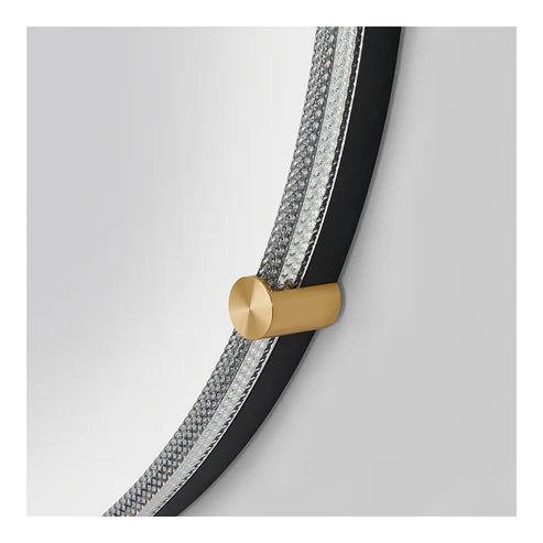 Twinkle LED Lighted Round Salon Mirror